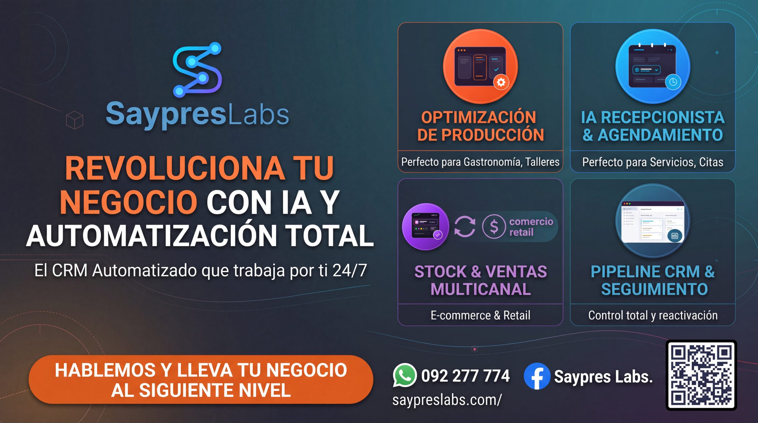 Bienvenidos a SaypresLabs: La automatización con IA que tu negocio necesita para escalar